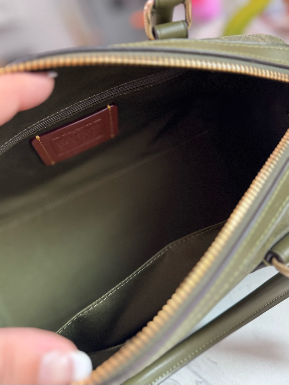 Coach - Rowan Satchel - Olive Signature - Picture 5 of 6